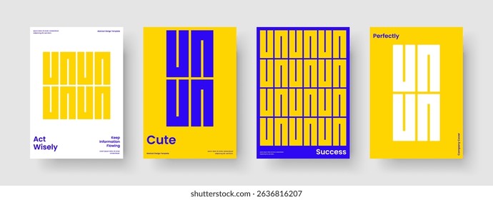 Modern Report Layout. Isolated Book Cover Design. Geometric Brochure Template. Business Presentation. Banner. Background. Poster. Flyer. Handbill. Brand Identity. Advertising. Newsletter. Pamphlet