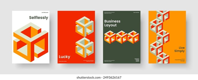 Modern Report Layout. Isolated Business Presentation Template. Geometric Background Design. Book Cover. Brochure. Poster. Banner. Flyer. Newsletter. Journal. Brand Identity. Notebook. Leaflet