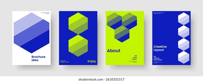 Modern Report Layout. Isolated Flyer Design. Geometric Banner Template. Brochure. Background. Business Presentation. Book Cover. Poster. Handbill. Journal. Magazine. Pamphlet. Brand Identity
