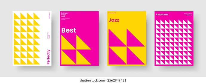 Modern Report Layout. Isolated Poster Design. Geometric Background Template. Brochure. Book Cover. Business Presentation. Flyer. Banner. Leaflet. Catalog. Advertising. Brand Identity. Journal