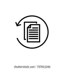 Modern report line icon. Premium pictogram isolated on a white background. Vector illustration. Stroke high quality symbol. Report icon in modern line style.