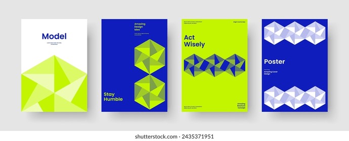 Plantilla de informe moderna. Diseño de póster abstracto. Diseño de folleto geométrico. Pancarta. Presentación empresarial. Volante. Antecedentes. Portada del libro. Identidad de marca. Handbill. Cuaderno. Publicidad. Cartera