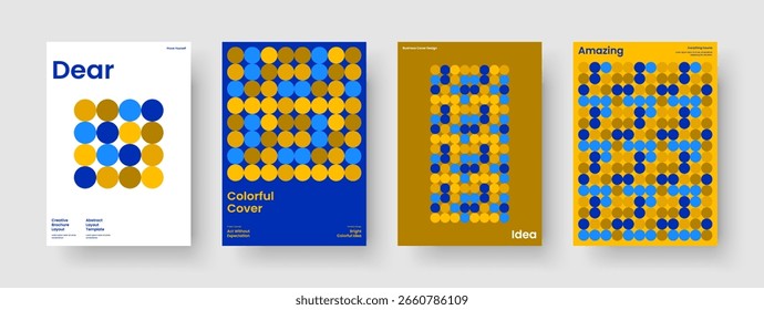 Modelo de Relatório Moderno. Design de folheto criativo. Layout de banner geométrico. Apresentação de negócios. Cartaz. Histórico. Panfleto. Capa de Livro. Notebook. Identidade da marca. Publicidade. Boletim informativo. Diário