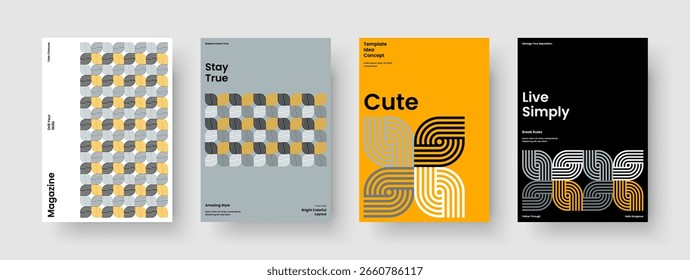 Modelo de Relatório Moderno. Layout do folheto criativo. Design de banner isolado. Panfleto. Histórico. Cartaz. Capa de Livro. Apresentação de negócios. Carteira. Revista. Diário. Catálogo. Panfleto. Publicidade