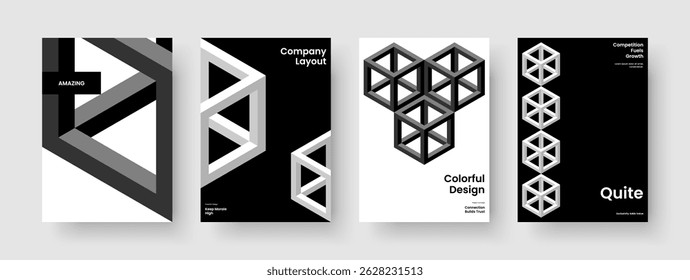 Modern Report Template. Geometric Book Cover Design. Isolated Flyer Layout. Banner. Business Presentation. Brochure. Background. Poster. Pamphlet. Journal. Brand Identity. Leaflet. Advertising