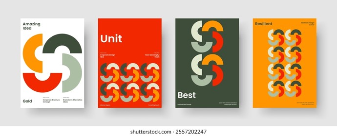 Modern Report Template. Geometric Poster Layout. Isolated Flyer Design. Business Presentation. Banner. Background. Book Cover. Brochure. Newsletter. Handbill. Brand Identity. Advertising. Pamphlet