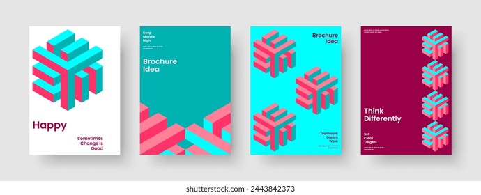 Modern Report Template. Isolated Book Cover Layout. Geometric Poster Design. Background. Banner. Business Presentation. Flyer. Brochure. Notebook. Pamphlet. Catalog. Brand Identity. Magazine