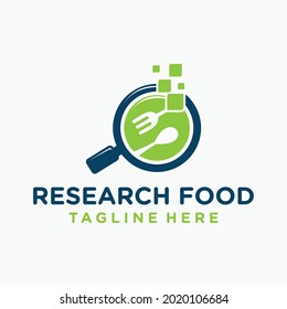 Modern Research Food With Spoon and Fork Vector
