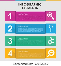Modern research infographic template. 