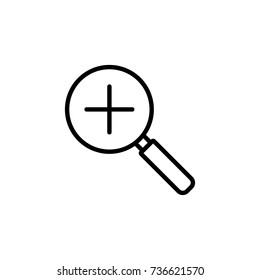 Modern research line icon. Premium pictogram isolated on a white background. Vector illustration. Stroke high quality symbol. Research icon in modern line style.