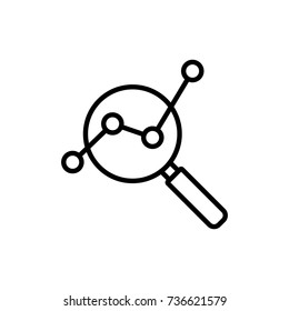 Modern research line icon. Premium pictogram isolated on a white background. Vector illustration. Stroke high quality symbol. Research icon in modern line style. - Shutterstock ID 736621579