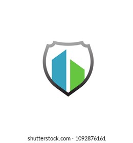 modern residential logo with simple and elegant concept