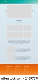 Modern response homepage. Web design