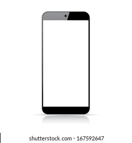 Modern responsive smartphone vector - Illustration isolated on white