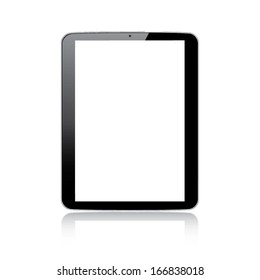 Modern responsive tablet computer vector - Illustration isolated on white