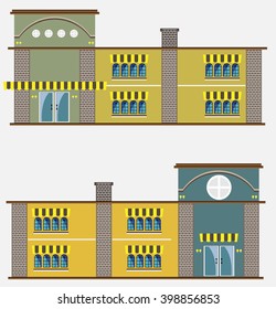 Modern restaurant building