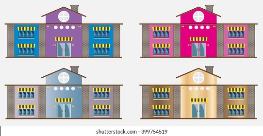 Modern restaurant building