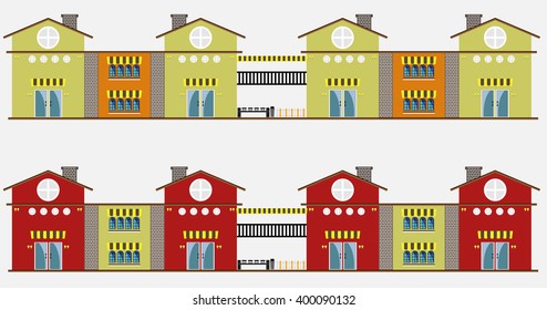 Modern restaurant building