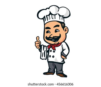 Modern Restaurant Chef Logo Cartoon Italian Stock Vector (Royalty Free ...