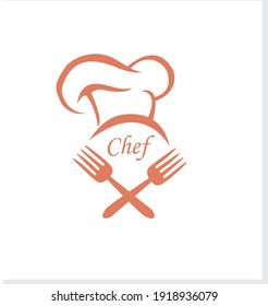 modern restaurant chef logo design