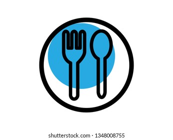 Modern restaurant filled icon vector collection in stylish colors of traveling, tourism and vacation theme. Isolated on white background. - Vector