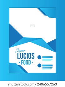 Modern restaurant food flyer template.