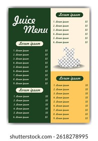 Modern Restaurant Food Menu Poster Design.
