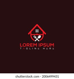 Modern restaurant logo design template 