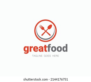 Modern Restaurant Logo Design Template. Chef Restaurant Logo Design Vector.