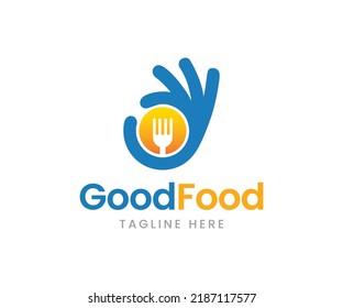 Modern Restaurant Logo. Food Logo Template.