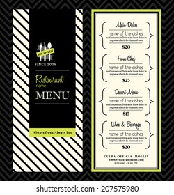 Modern Restaurant Menu Design