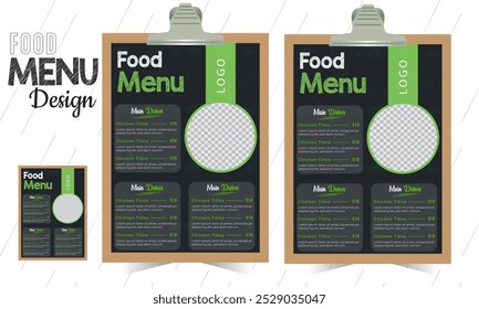 Modern Restaurant Menu Design Layout