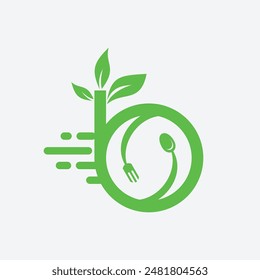 Modern Restaurant Nature Logo Icon Vector