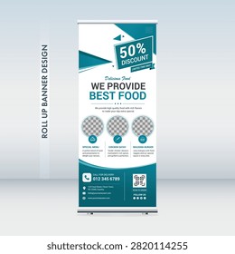 
Modern Restaurant Roll Up Banner Template With Best Food Promotion 50% Discount Fast Food Cafe Menu And Business Marketing Design

#Restaurant #Food #RollUpBanner #RestaurantBanner #FoodBanner #FastFood #Cafe #Menu #Promotion #Discount #GraphicDesign #Marketing #Advertising #Business #Template #Flyer #Standee #PrintDesign #ModernDesign #Editable