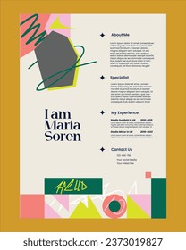 Plantilla de diseño CV de reanudación moderna