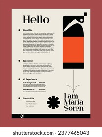 Modern Resume CV Design Template
