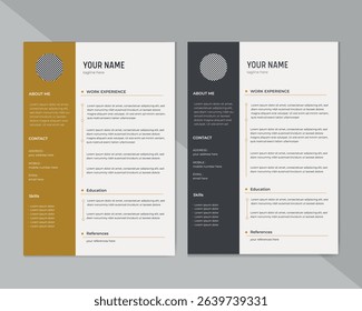 Modern Resume Template with Clean and Professional Layout