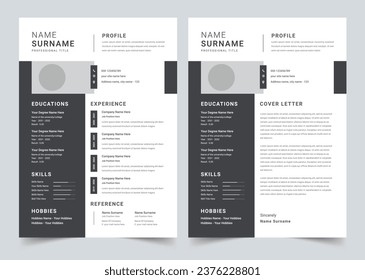 Modern Resume Template CV Cover Letter