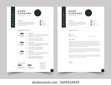 Modern Resume Template CV Cover Letter