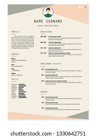 Modern Resume Template Design