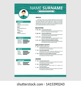 design resume template images stock photos vectors modern contemporary resume template