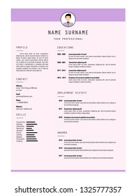 Modern Resume Template for Jobs Applications