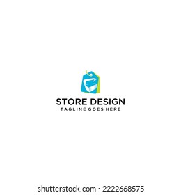 diseño de logotipo de compras y descuentos