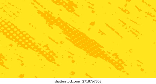 Moderno quadrinho retro amarelo fundo raster gradiente de meio-tom stock vetor esportes
