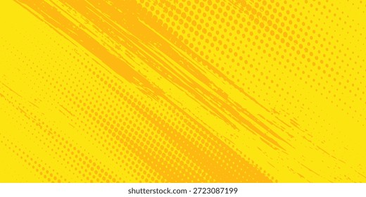 Moderne Retro Comic gelben Hintergrund Rastergradient Halbton Stock Vektorsport