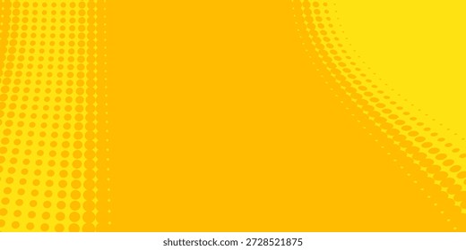 Moderno cómic retro fondo amarillo ráster gradiente medio tono arte en stock