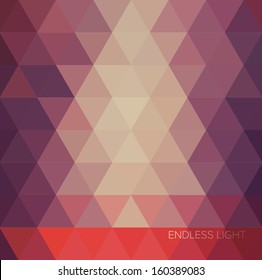 Modern retro geometric abstract triangles background