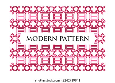 Modern Retro Geometric Seamless Pattern Vector on White Background