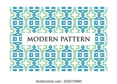 Modern Retro Geometric Seamless Pattern Vector on White Background