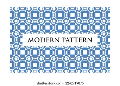 Modern Retro Geometric Seamless Pattern Vector on White Background